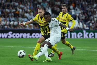 Vinícius desata la imagen del campeón en el Santiago Bernabéu