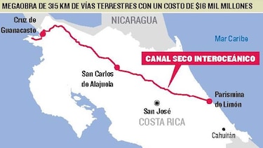 Costa Rica impulsa un canal seco interoceánico