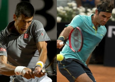 Djokovic tuvo que remontar; Federer pasa fácil