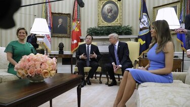 Sin declaraciones finaliza la reunión Varela-Trump  en Washington