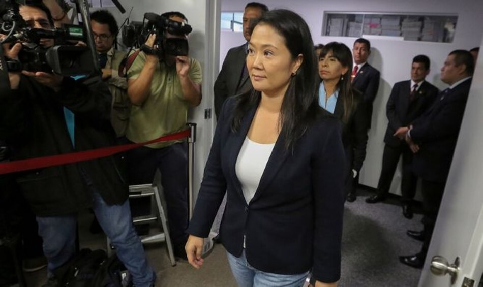 Keiko Fujimori se sienta en el banquillo por pedido de prisión preventiva