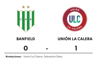 Unión La Calera vence a Banfield de visitante