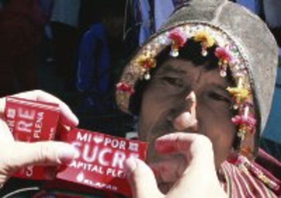 La guerra entre Sucre y La Paz