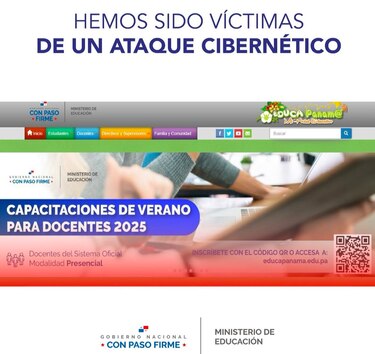 Colapsa portal de inscripción de capacitaciones; Meduca denuncia ataque cibernético
