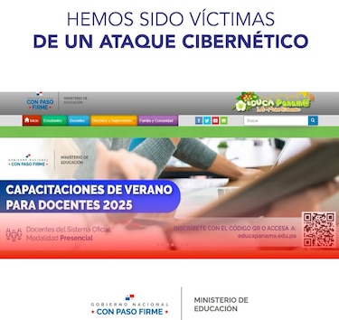 Colapsa portal de inscripción de capacitaciones; Meduca denuncia ataque cibernético
