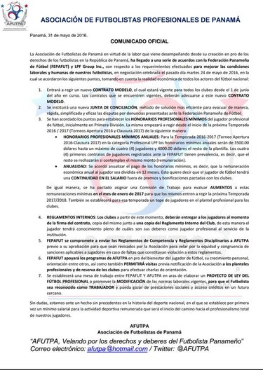 Gremio de futbolistas y dirigentes logran acuerdo sobre salario