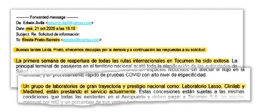 Respuestas tardías, que aún dejan dudas sobre concesión