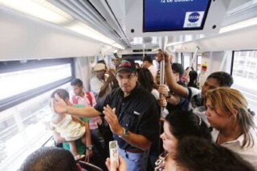 Arias, un asiduo pasajero del Metro