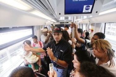 Arias, un asiduo pasajero del Metro