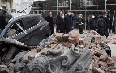 Sismo de magnitud 5.3 en Zagreb deja importantes daños materiales