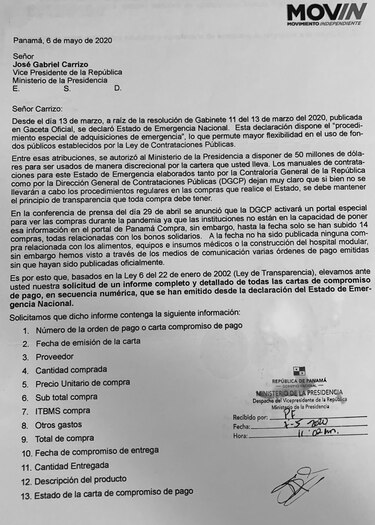 La CSJ ordena a la Presidencia entregar el desglose de todas las compras en pandemia