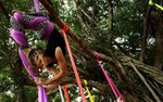 Domingo acrobático en el parque Omar