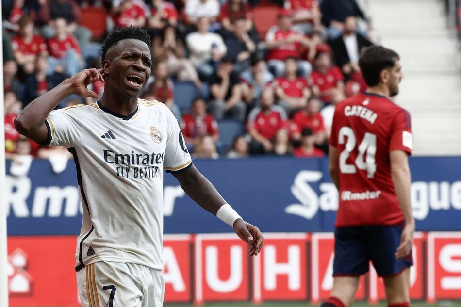 Vinícius se impone con el Real Madrid ante el Osasuna
