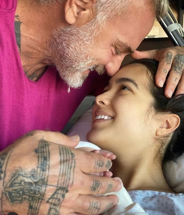 Gianluca Vacchi y Sharon Fonseca ya son padres