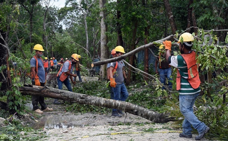 Tormenta tropical Grace deja daños menores en el Caribe de México