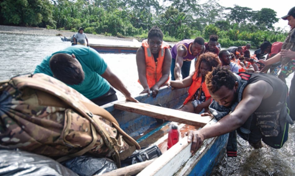 Tapón del Darién: 6,042 migrantes desafiaron la selva en 10 días