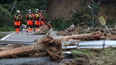 Al menos 56 muertos en Japón por el tifón, donde se prevén más lluvias
