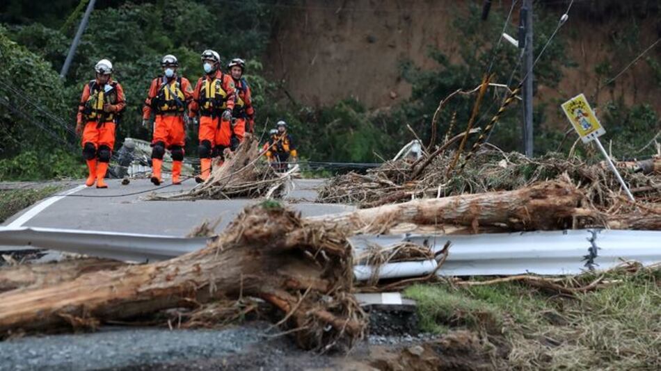 Al menos 56 muertos en Japón por el tifón, donde se prevén más lluvias