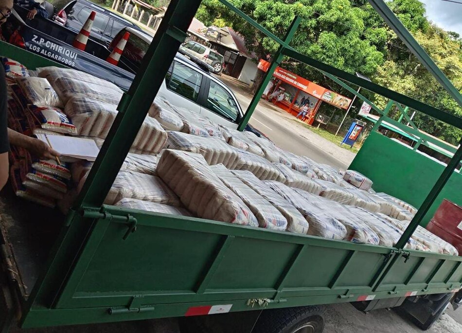 Cae presunto estafador con camión lleno de arroz robado en Chiriquí