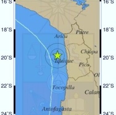 Nuevo sismo de magnitud 5.2 en la escala Richter afecta el norte de Chile