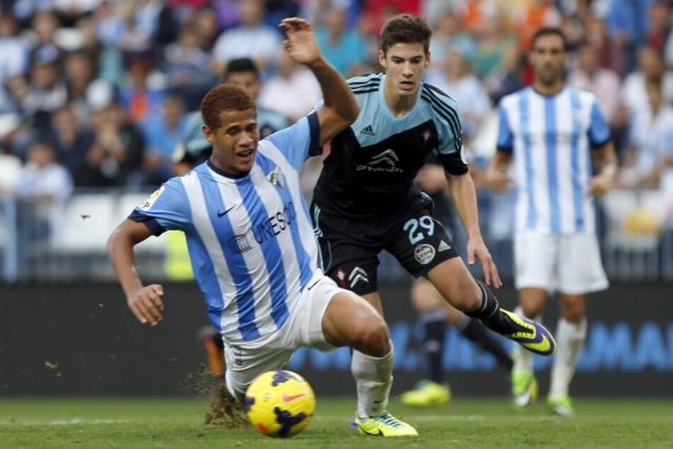 Celta golea al Málaga y sale del descenso