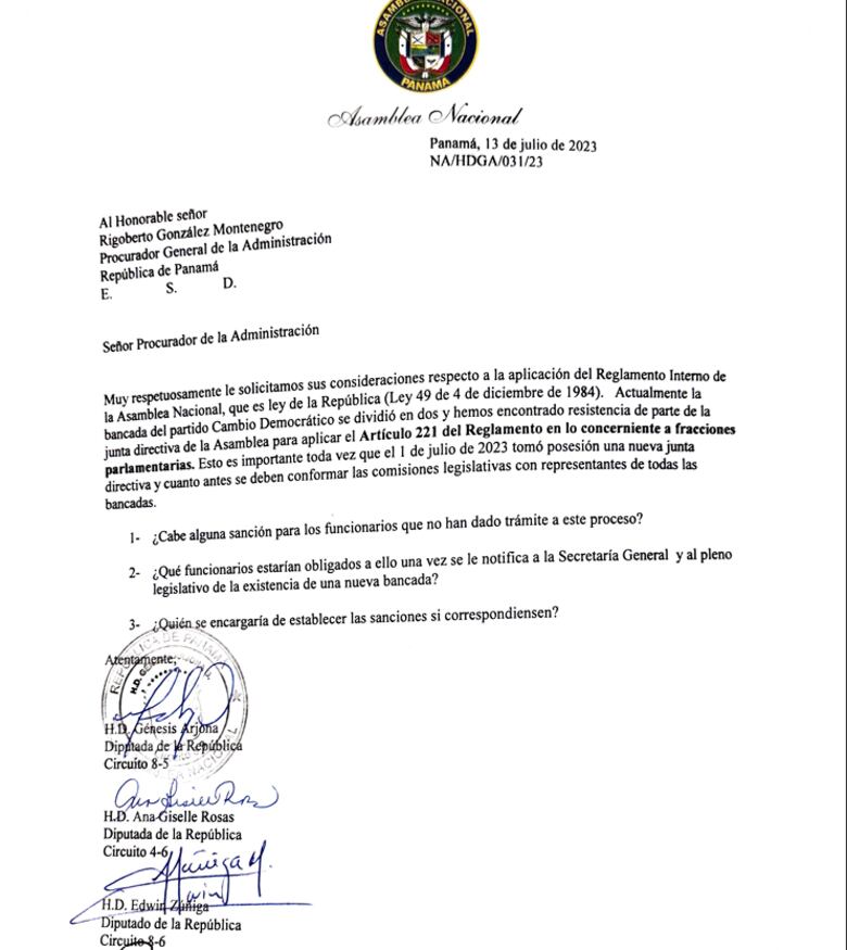 Conformación de la bancada ‘romulista’ revuelve a la Asamblea