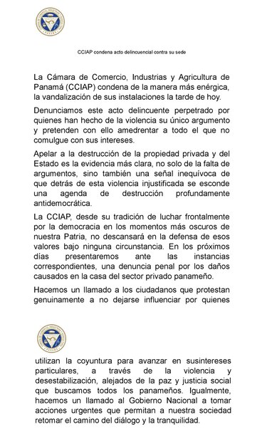 Vandalizan la sede de la Cámara de Comercio