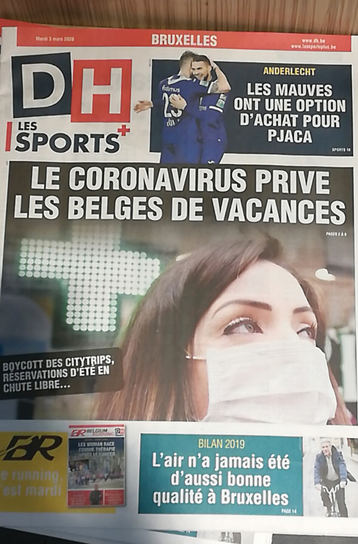 Un diario deportivo desplazó la noticia del Anderletch por la llegada del virus. Óscar Castaño