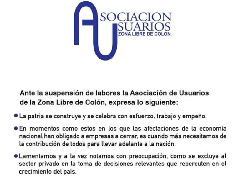 Usuarios de la Zona Libre lamentan suspensión de labores, 'en momentos de afectaciones de la economía'