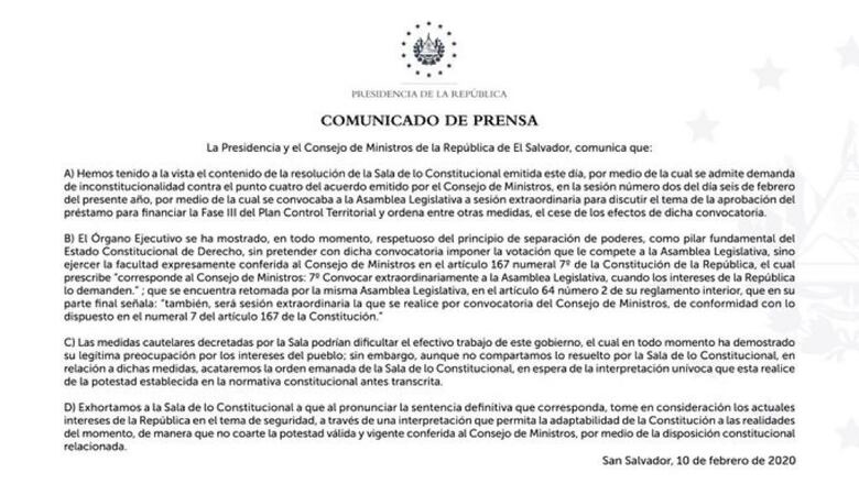 Crisis en El Salvador: Corte frena a Nayib Bukele