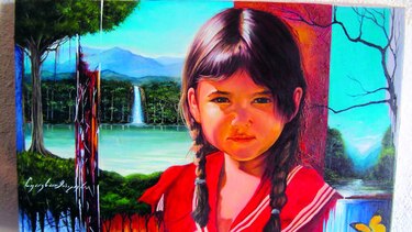 Un parque de pinturas y música
