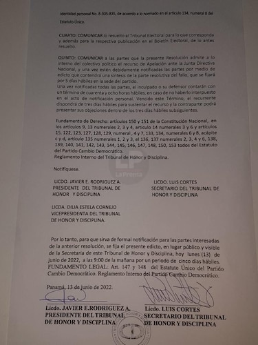 Por ‘traición’, el Tribunal de Honor de CD ordena la expulsión y revocatoria de mandato de 15 diputados