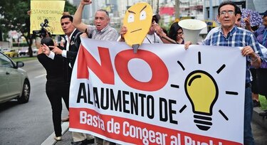 Malestar ciudadano debido al aumento de la tarifa eléctrica