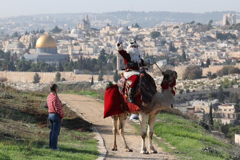 Papá Noel llega a Jerusalén