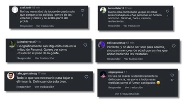 Opiniones divididas sobre posible toque de queda general en Colón y San Miguelito
