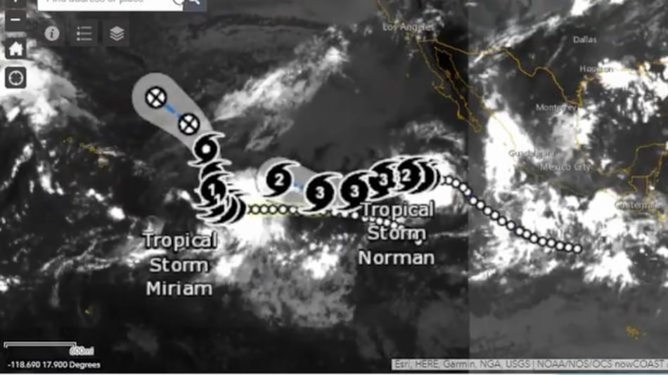 El huracán Norman alcanza la categoría 4 en el Pacífico