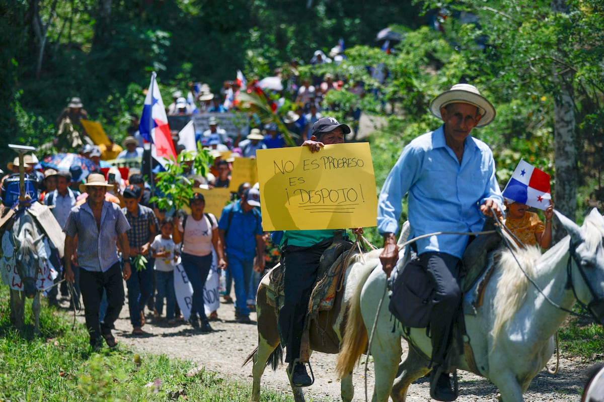 Comunidades marcharon en rechazo al embalse de río Indio; Canal defiende su urgencia