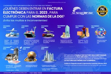 ¿Quiénes deben entrar en factura electrónica para el 2023, para cumplir con las normas de la DGI? En The Factory Hka Corp Panamá te ayudamos en la transición