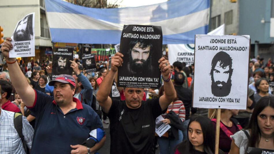 Multitud en Argentina reclama aparición con vida de Santiago Maldonado