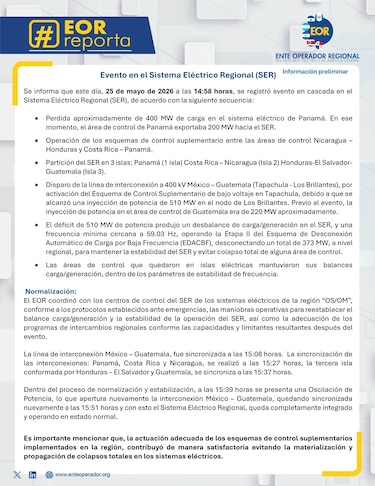 Apagón causado por planta termoeléctrica de la mina afectó interconexión entre Guatemala y México