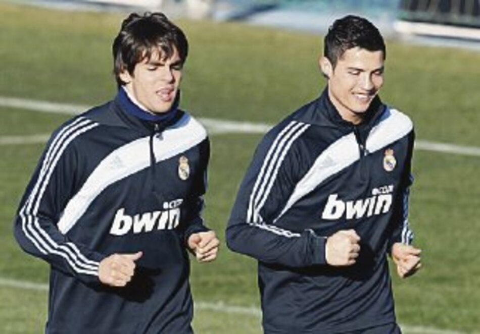 Kaká volvió ayer a las prácticas del Real Madrid