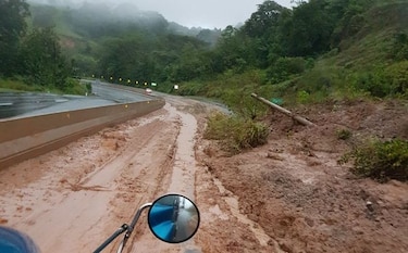 Vías obstruidas y derrumbes dejan las lluvias en la provincia de Chiriquí