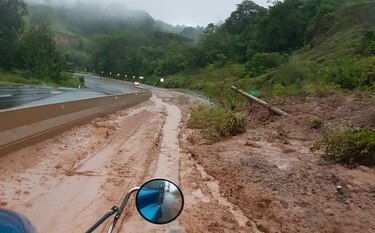 Vías obstruidas y derrumbes dejan las lluvias en la provincia de Chiriquí