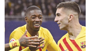 El Barcelona no tiene reportes de Dembélé, dice Laporta