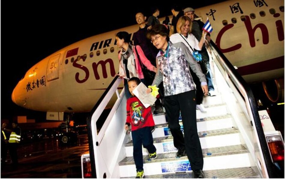Aterriza en Cuba vuelo inaugural La Habana-Pekín