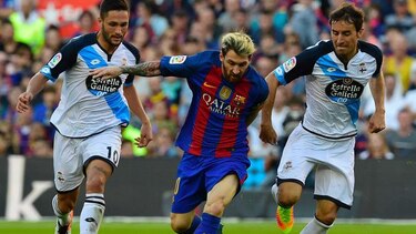 Messi vuelve y marca en goleada del Barça al Deportivo