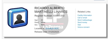 Los hermanos Martinelli Linares saldrán en libertad en enero de 2023