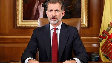 Rey de España llama al Estado a defender orden constitucional en Cataluña