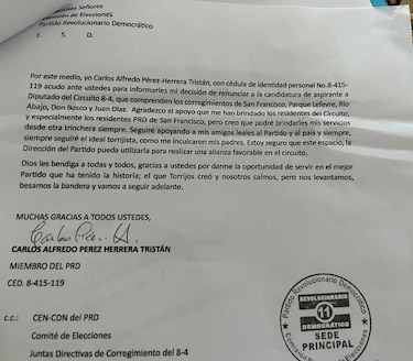 El perredista Carlos Pérez Herrera renuncia a la candidatura como diputado del 8-4