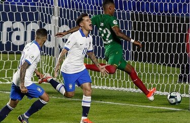 Brasil se afirma en Coutinho y le gana 3-0 a Bolivia en debut de la Copa América